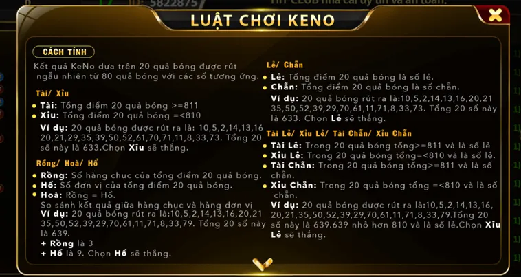 Chinh Phục Đấu Trường Quay Số Keno Tại HitClub Nhận Tiền Thưởng Khổng Lồ