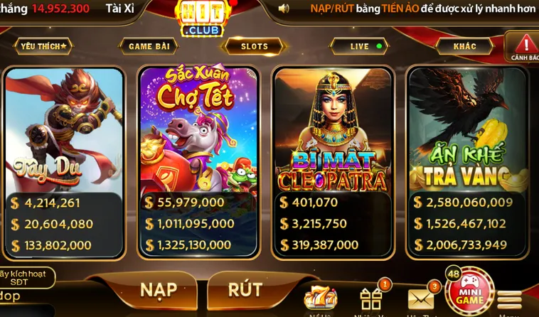 Nổ Hũ HitClub Thiên Đường Quay Thưởng Trực Tuyến Săn Jackpot Khổng Lồ Năm 2026