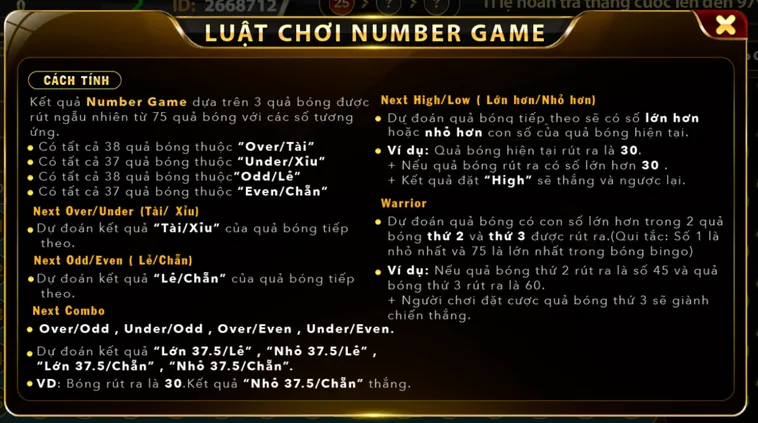 Bùng Nổ Đam Mê Cùng Sảnh Quay Số Number Game Tại HitClub Đẳng Cấp Quốc Tế