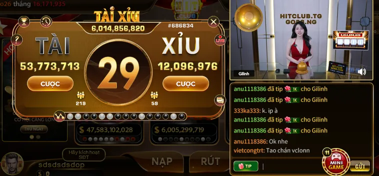 Tài Xỉu Livestream Tại HitClub Đỉnh Cao Cá Cược Trực Tuyến Đổi Thưởng Uy Tín