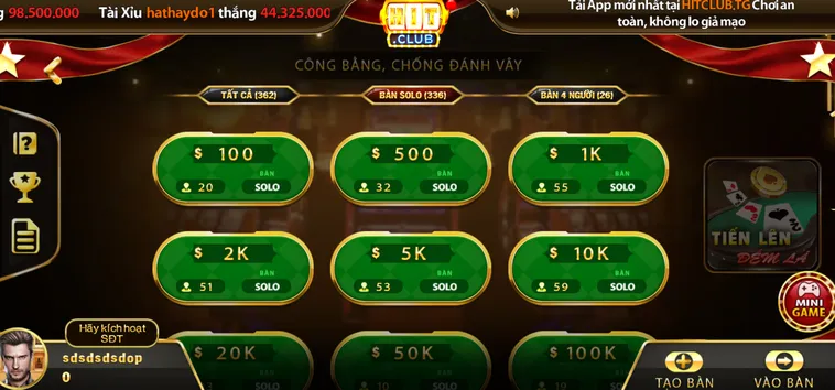 Kiếm Tiền Thần Tốc Cùng Tiến Lên Đếm Lá Tại HitClub Đầy Kịch Tính