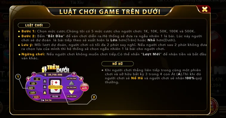 Bí Quyết Dự Đoán Chuẩn Xác Tại Sảnh Minigame Trên Dưới Tại HitClub Săn Thưởng Lớn